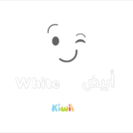 Colors In Arabic For Kids - White