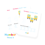 Numbers For Kids - number 3