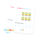 Numbers For Kids - number 6