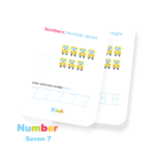 Numbers For Kids - number 7