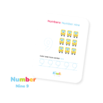 Numbers For Kids - number 9